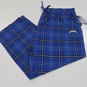 SAN DIEGO CHARGERS|NFL Team Apparel Flannel Pants|Draw Waist|Size Men's 4XL
